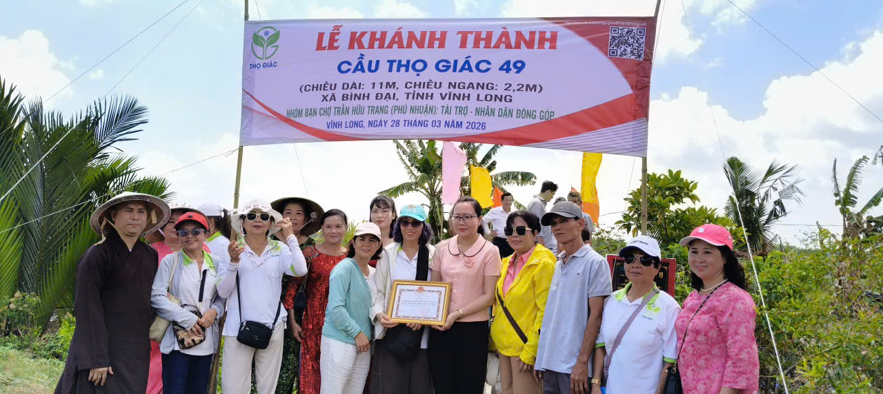 Xã Bình Đại tổ chức khánh thành cầu giao thông nông thôn Thọ Giác 49
