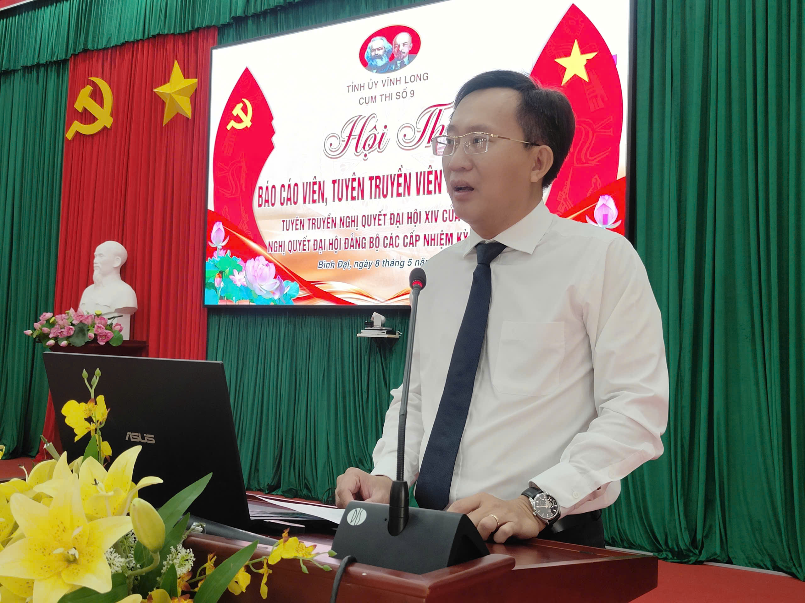 Cụm số 9 tổ chức Hội thi Báo cáo viên giỏi, Tuyên truyền viên giỏi năm 2026
