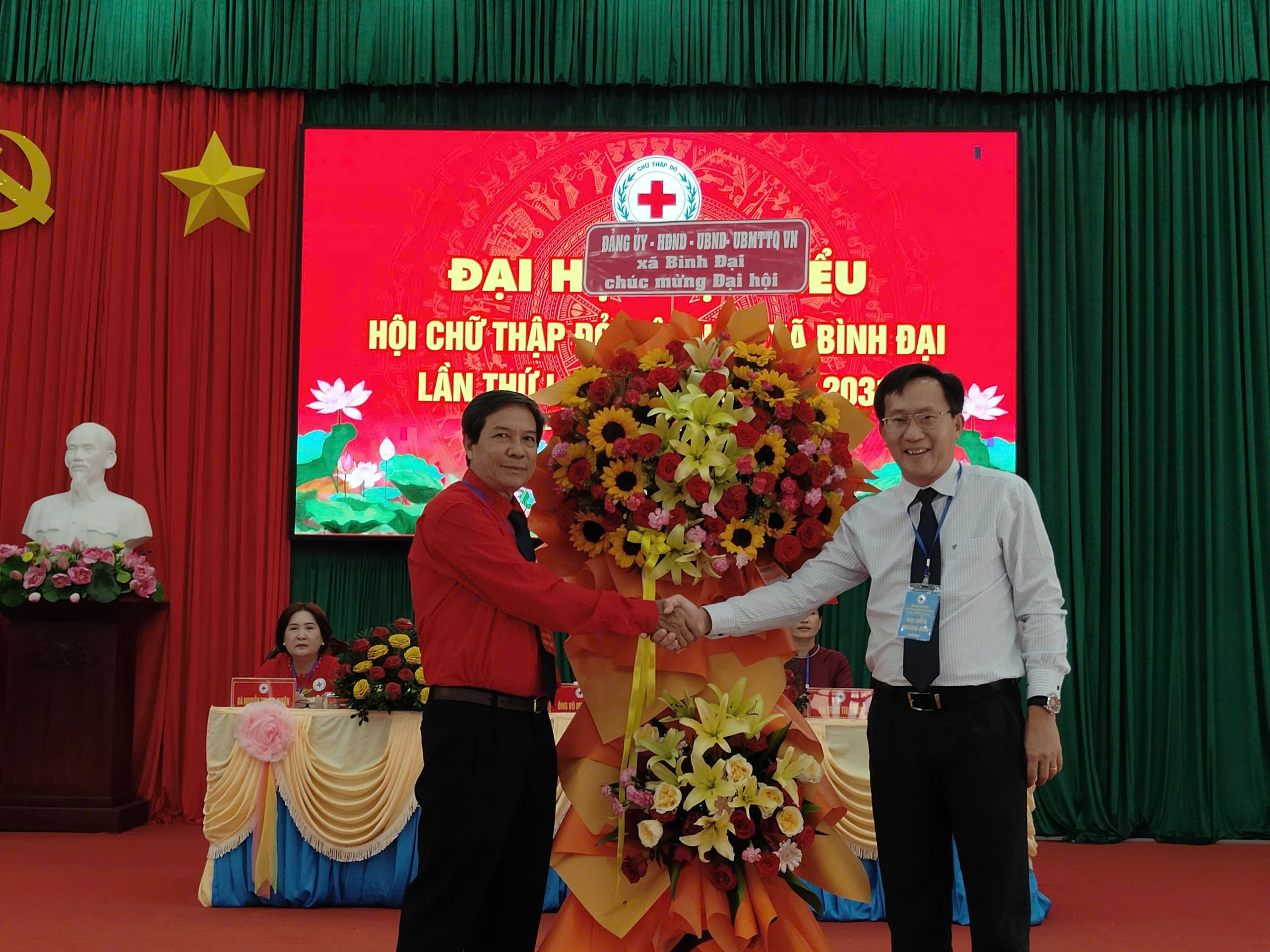 Hội Chữ thập đỏ xã Bình Đại tổ chức Đại hội Đại biểu lần thứ nhất nhiệm kỳ 2026-2031
