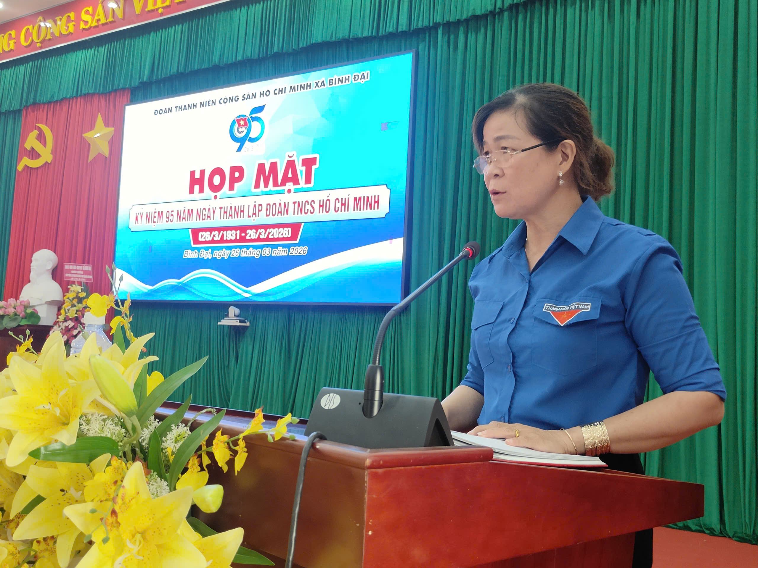 Xã Đoàn Bình Đại tổ chức họp mặt kỷ niệm 95 năm ngày thành lập Đoàn TNCS Hồ Chí Minh