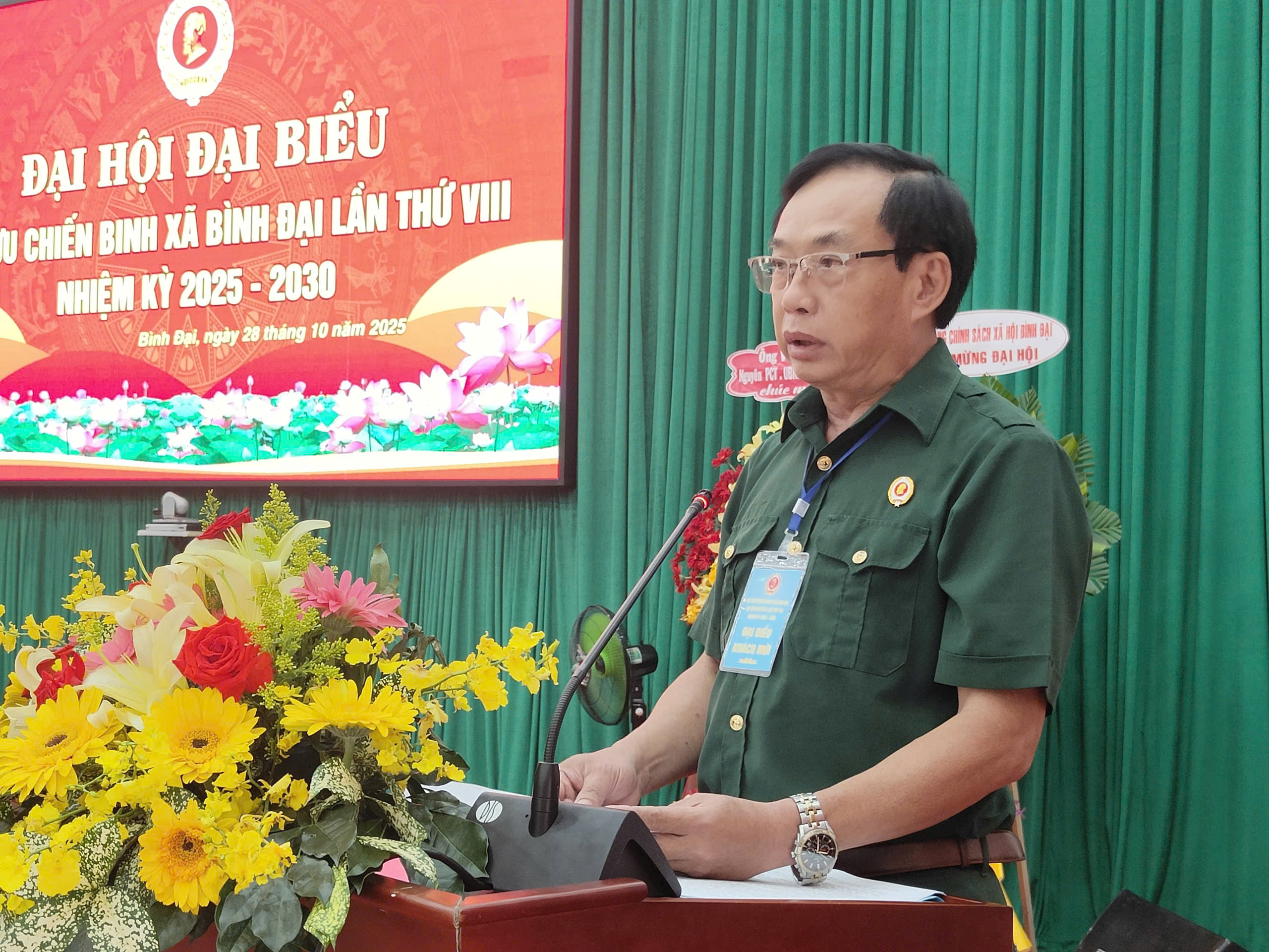 Hội cựu chiến binh xã Bình Đại hoàn thành xuất sắc các chỉ tiêu nhiệm kỳ qua.