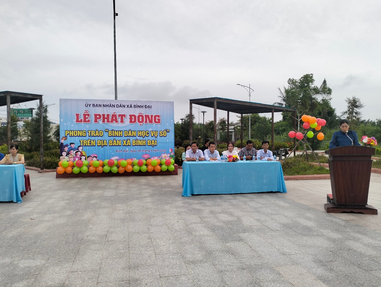 Xã Bình Đại phát động phong trào Bình Dân Học Vụ số